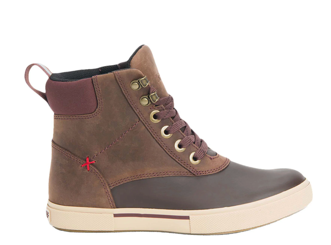 XTRATUF Women's 6 in Leather Lace Ankle Deck Boot
