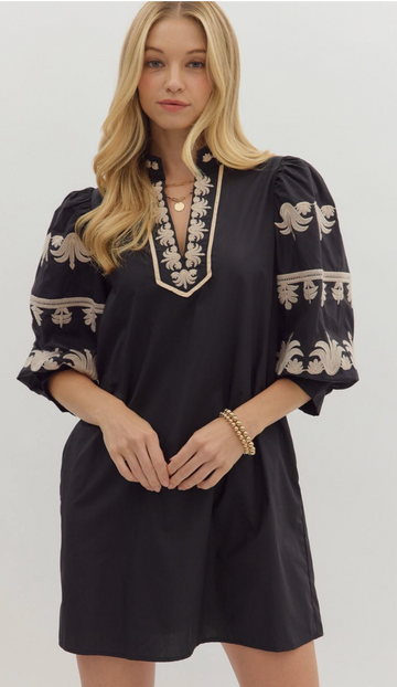 Striking Contrast Dress