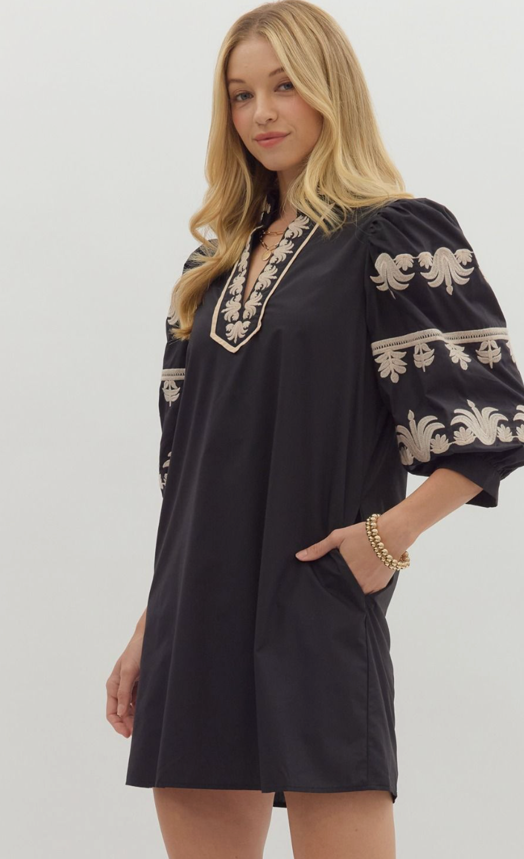 Striking Contrast Dress