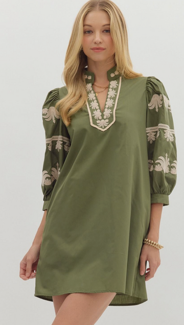 Striking Contrast Dress