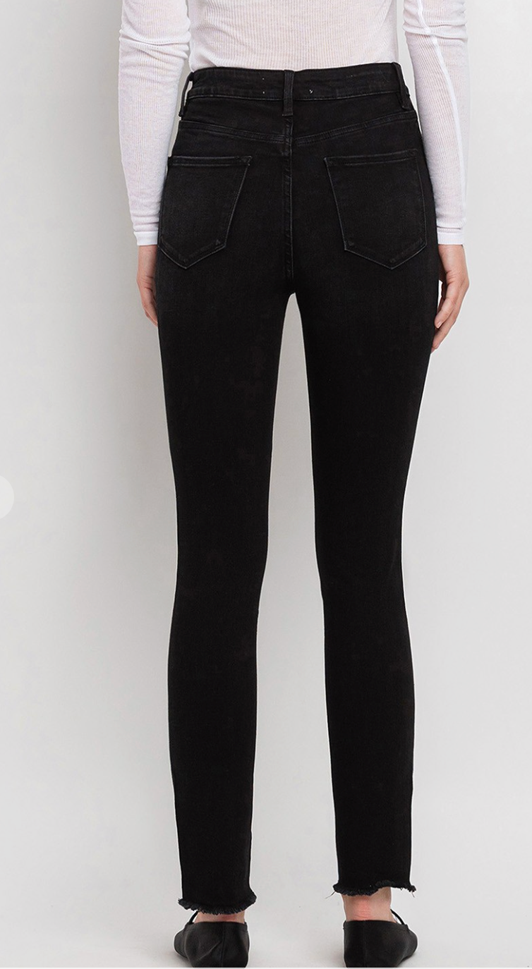 High Waist Contour Seamed Ankle Pant