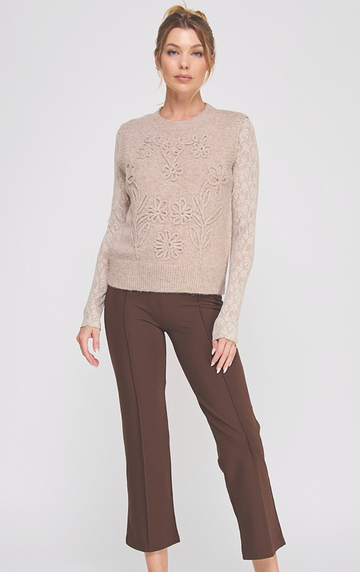 High Waist Contour Seamed Ankle Pant