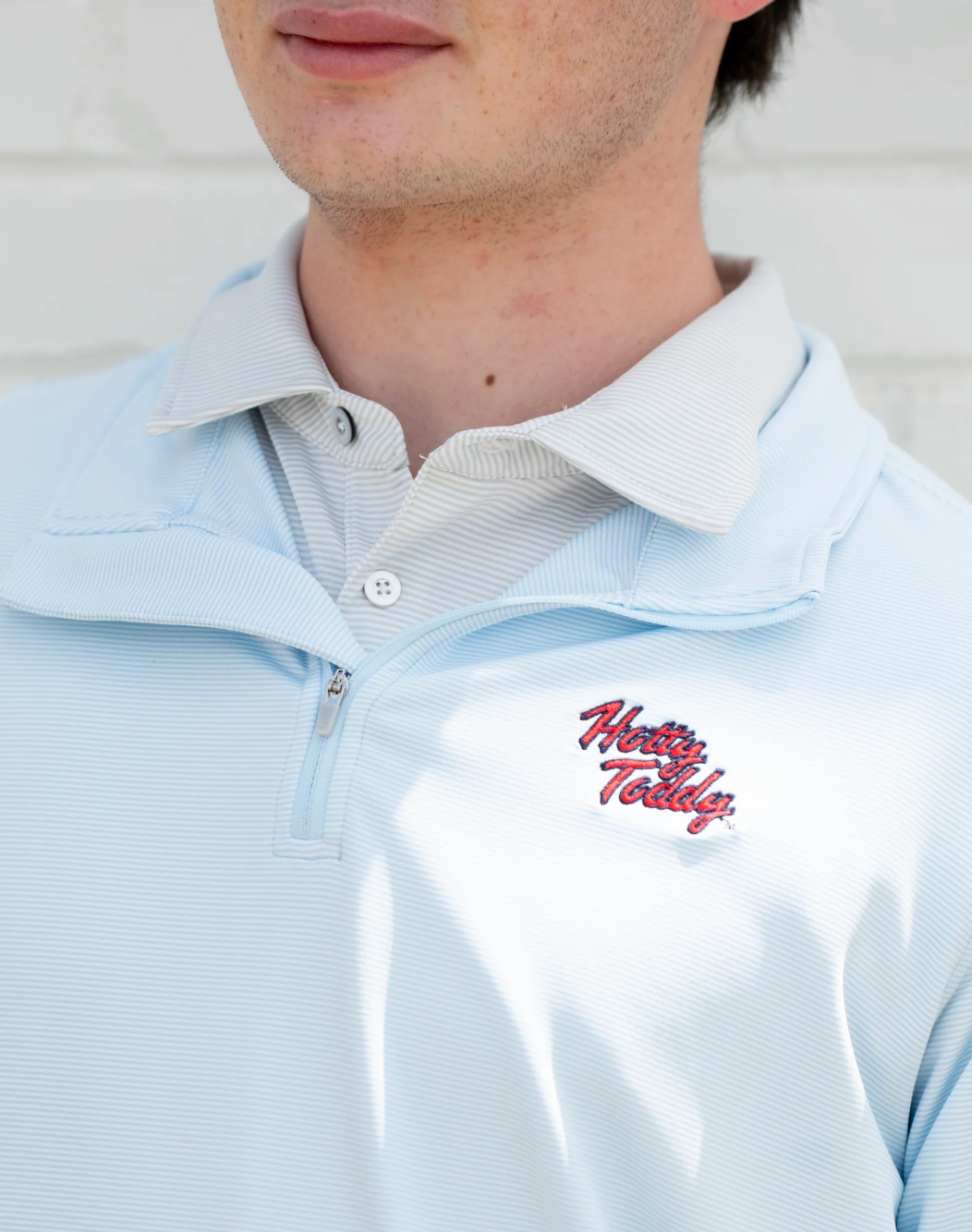 Hotty Toddy Script Stripe Pullover