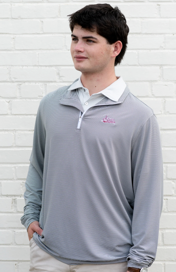 Script State Stripe Pullover