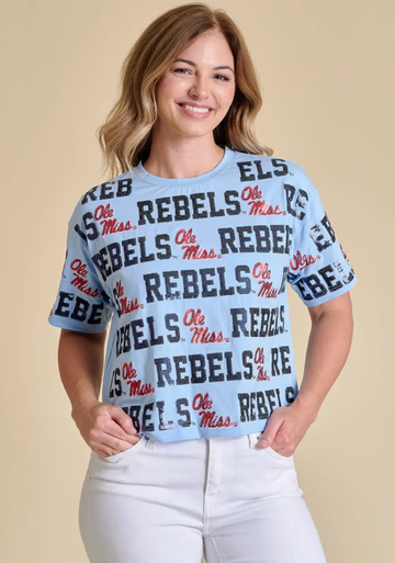 The Sequin Repeat Tee | Ole Miss