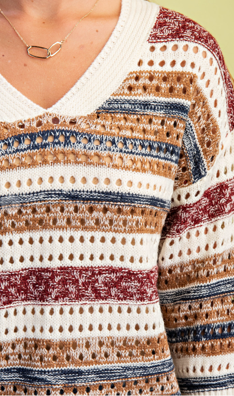 Vibrant Contrast Sweater