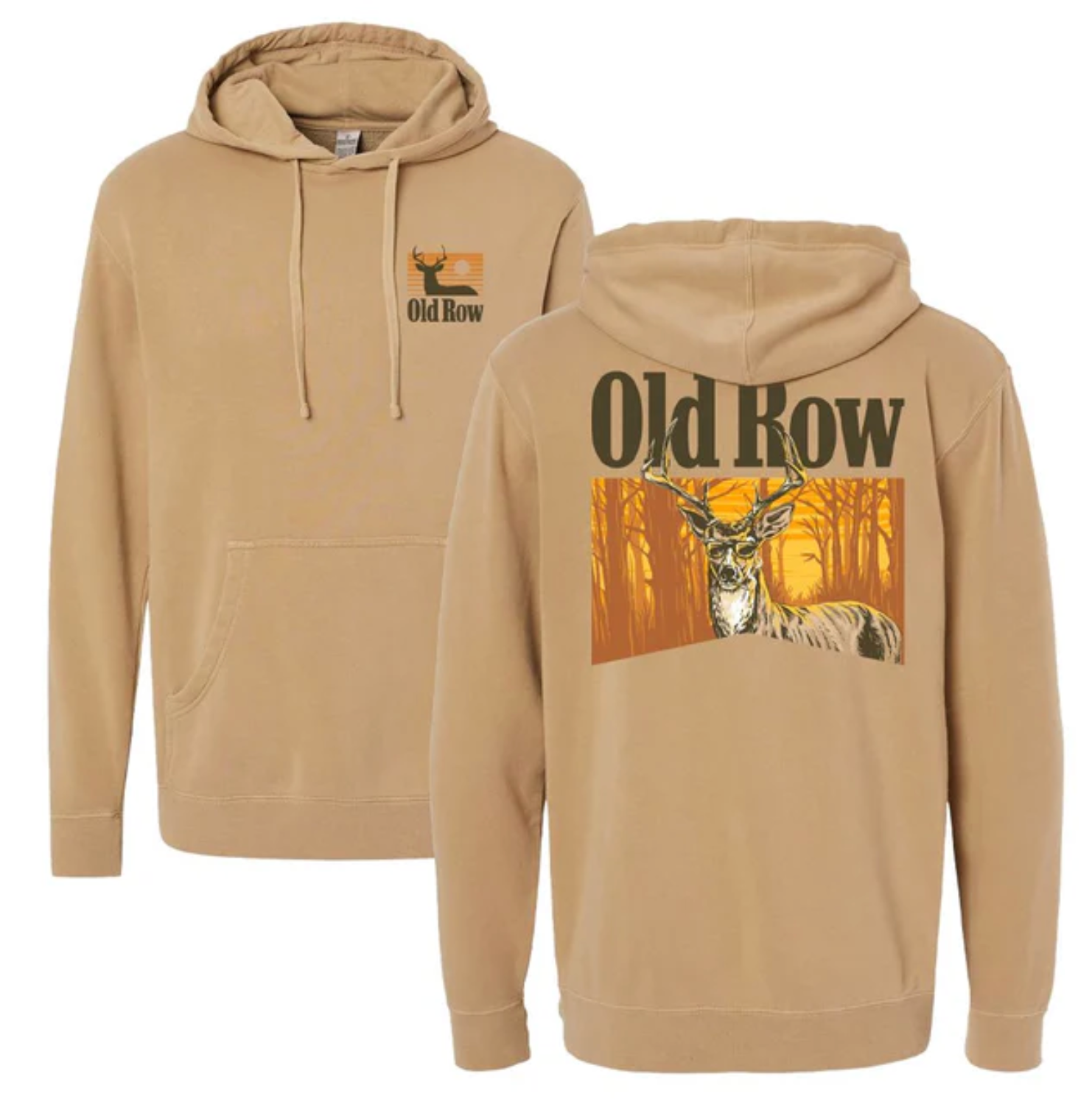 The Smoking Buck Pigment Dyed Premium Hoodie