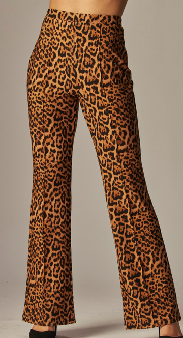 Leopard Print Knit Pant