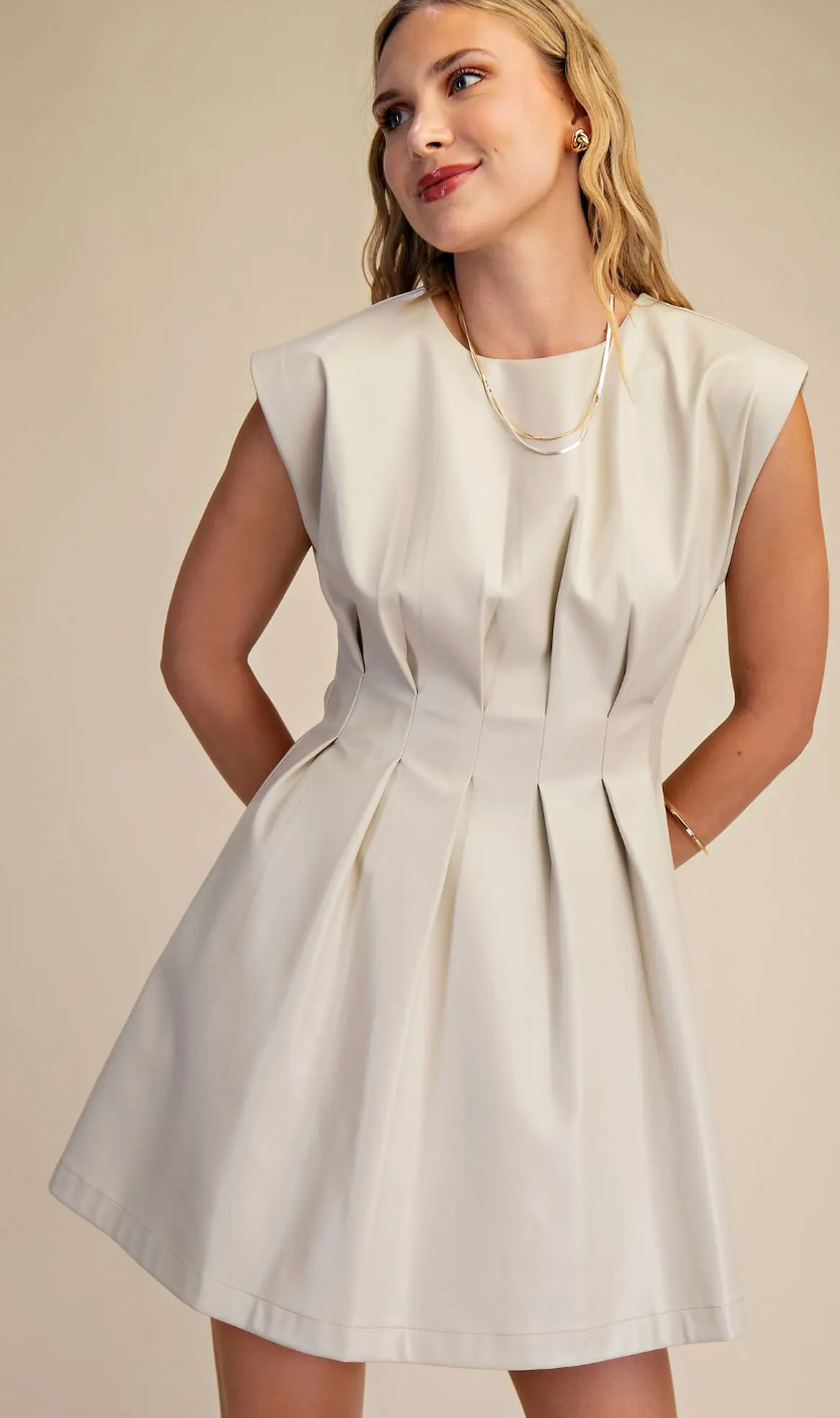 Stunning Faux Leather Dress