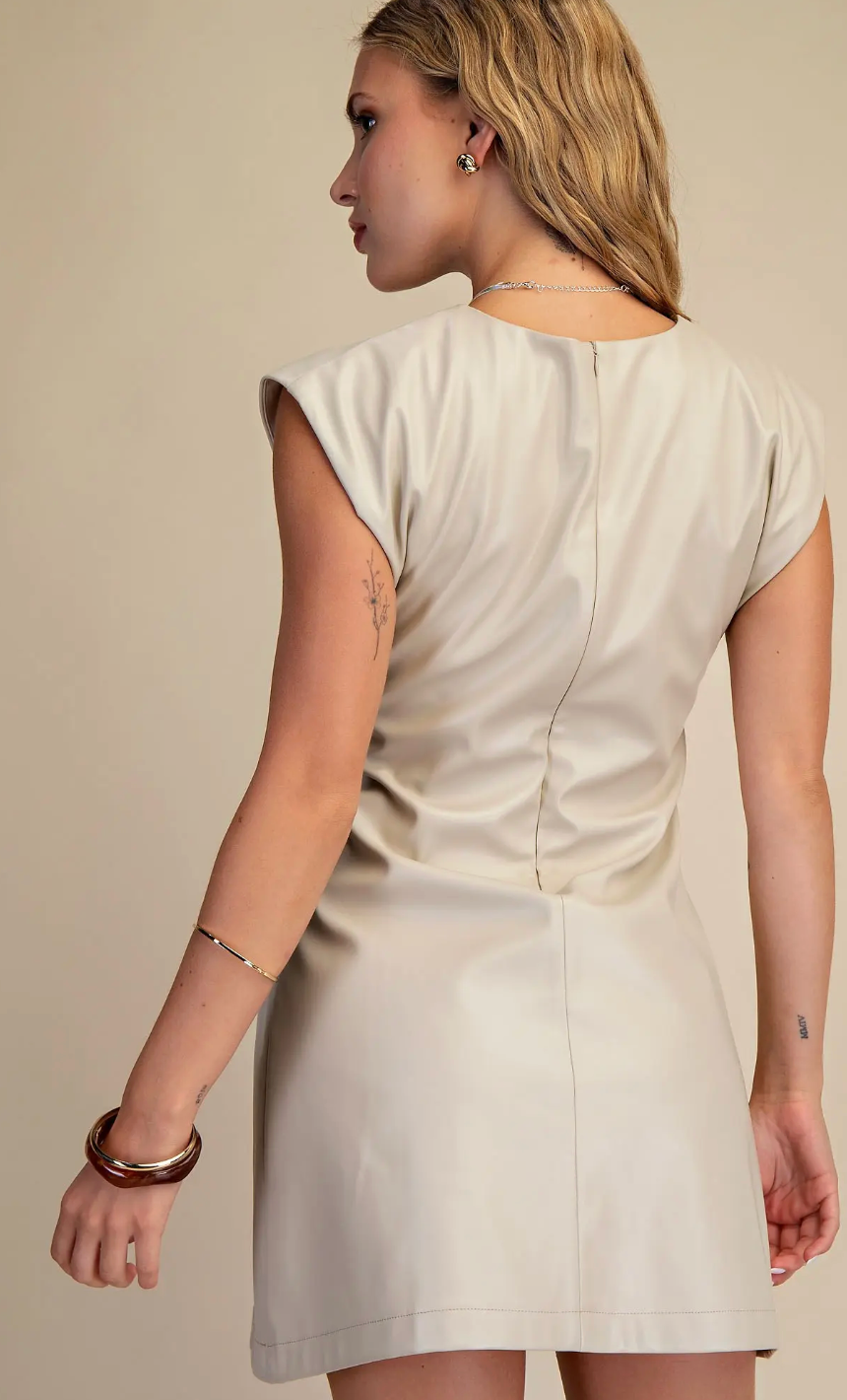 Stunning Faux Leather Dress