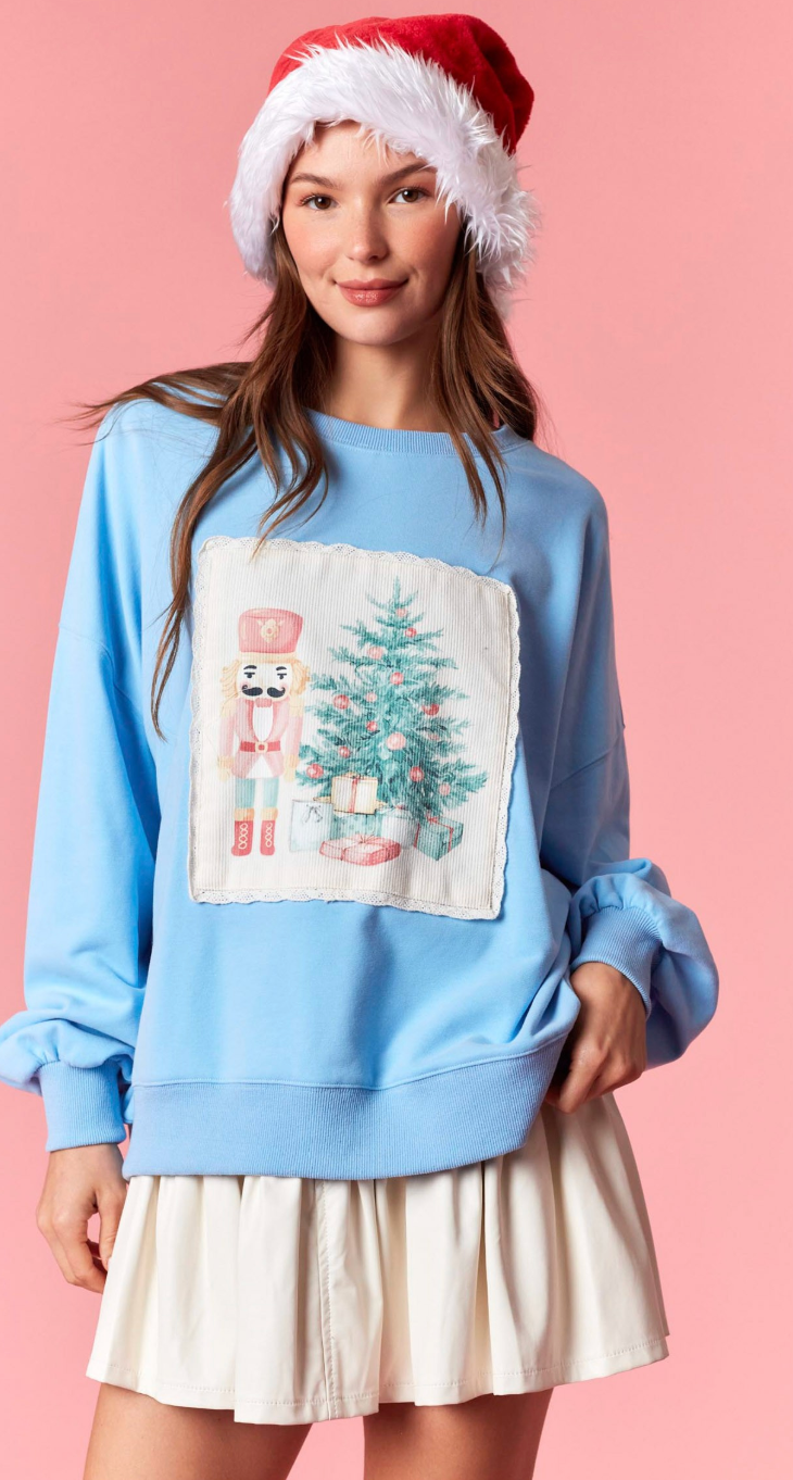 Holiday Charm Corduroy Sweatshirt