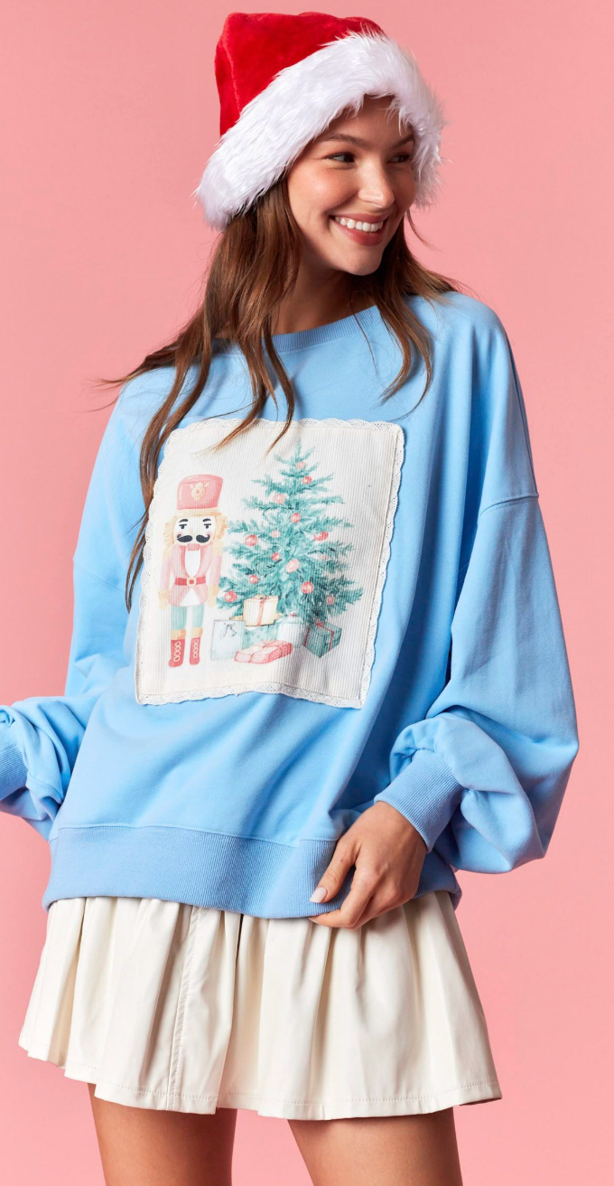Holiday Charm Corduroy Sweatshirt