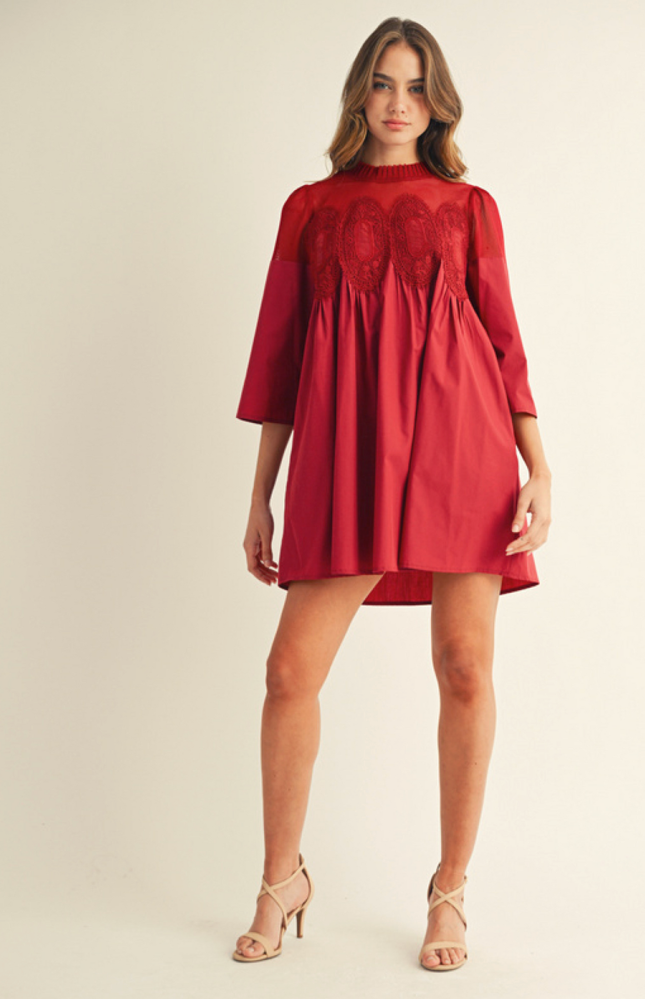 Crochet Lace Babydoll Dress