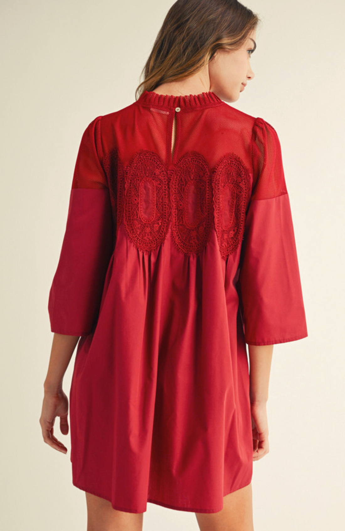 Crochet Lace Babydoll Dress