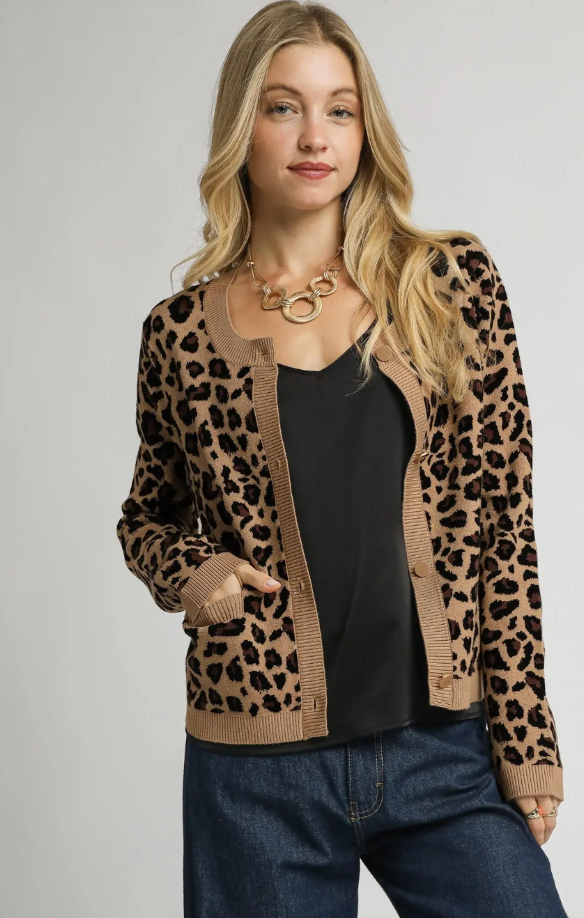 Leopard Print Cardigan