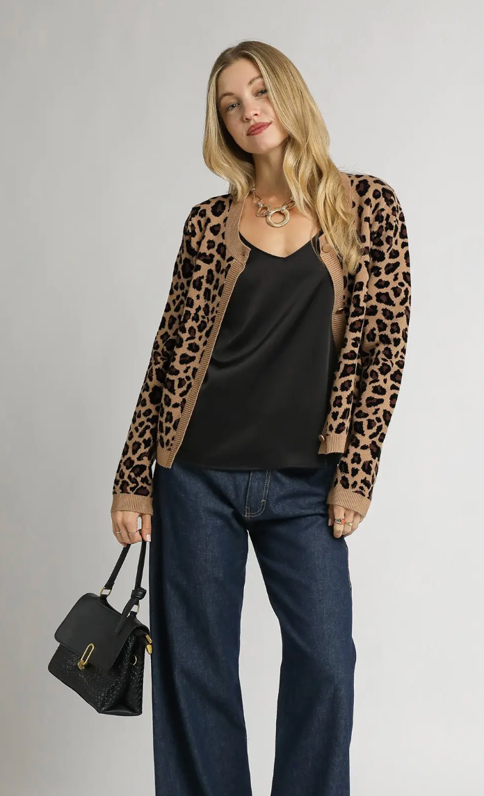 Leopard Print Cardigan