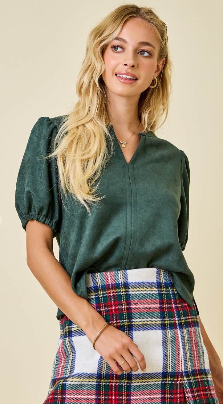 Perfect Suede Festive Top
