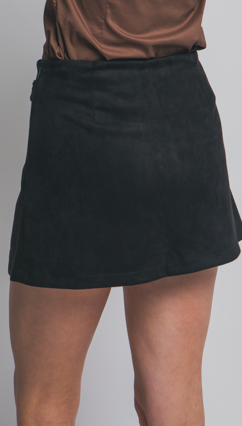 Faux Suede Skirt