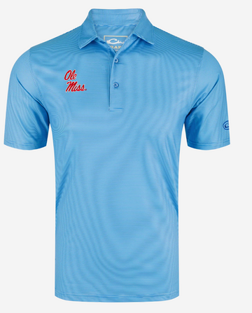Ole Miss Chalk Stripe Polo