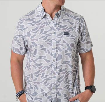 Performance Button-Up - White Camo