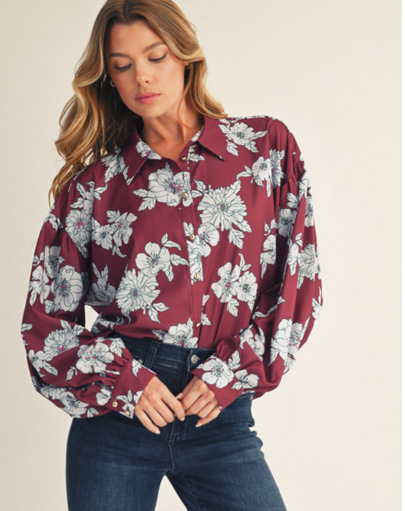 Gorgeous Floral Detailed Top