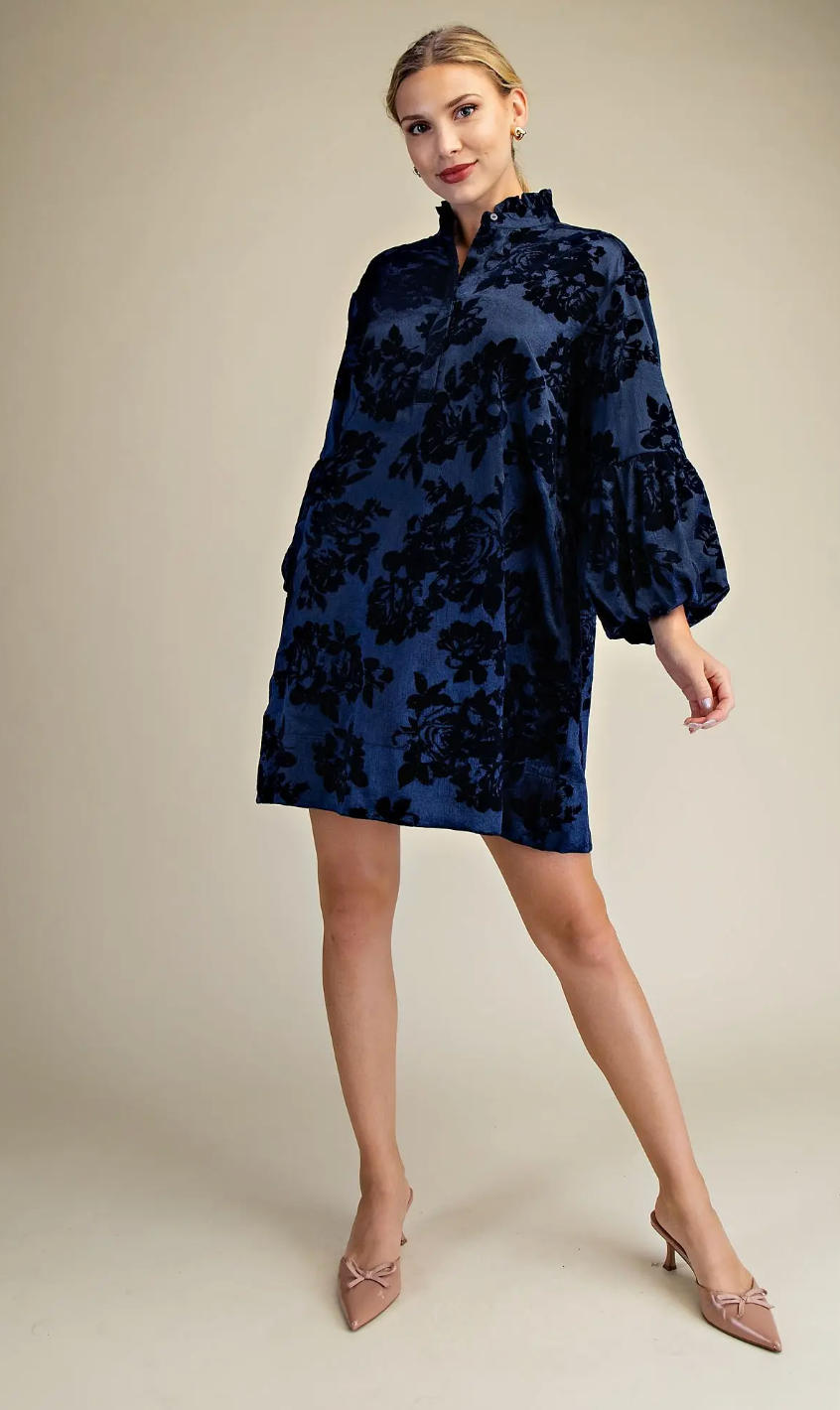 Romantic Charm Velvet Dress