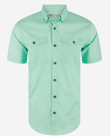 Frat Gingham Check Button-Down Short Sleeve Shirt