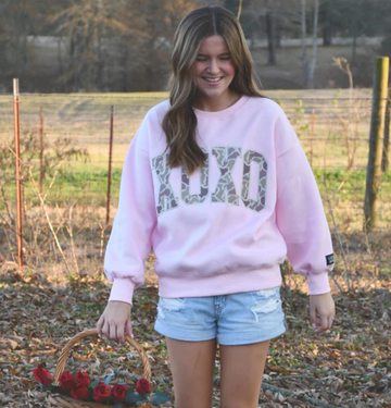 LuLu Mac Sweatshirt | XOXO Pink/Camo
