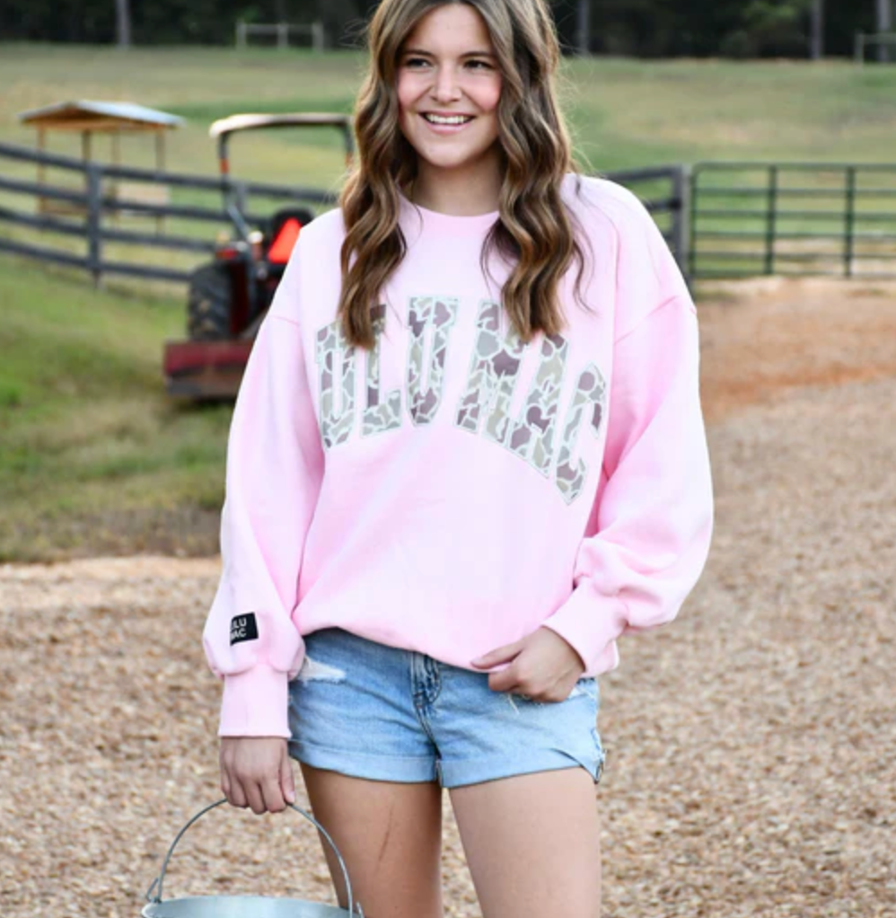 LuLu Mac Sweatshirt | Light Pink | Camo