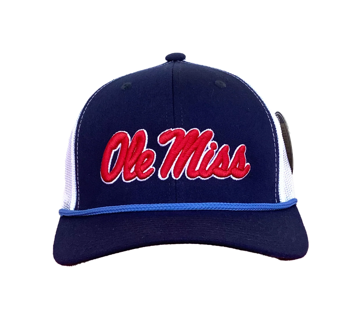Ole Miss Script 3D 6 Panel Rope Hat