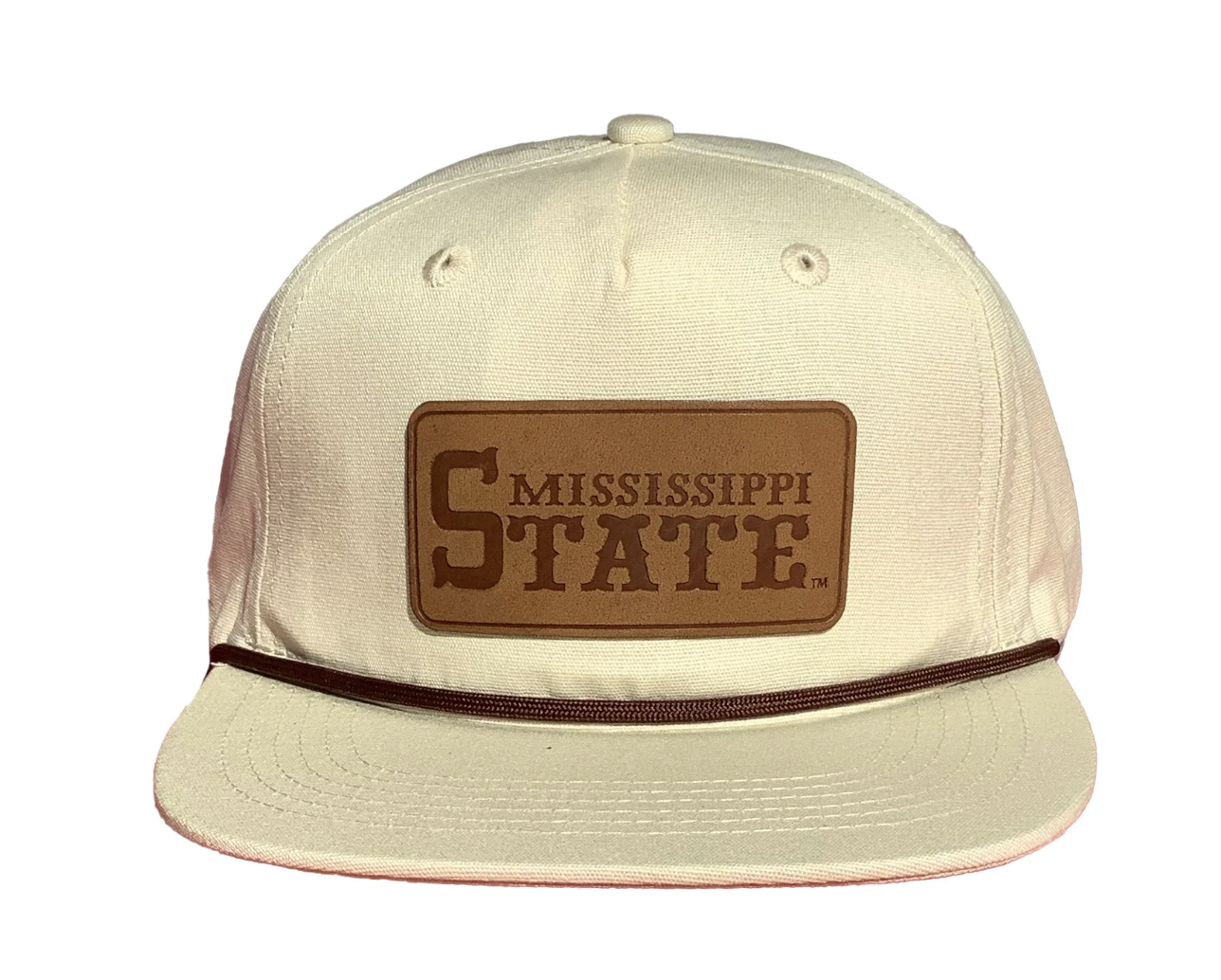 Msu Camo Ms State Leather Patch Rope Hat