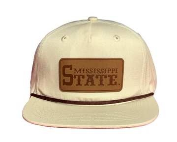 Msu Camo Ms State Leather Patch Rope Hat