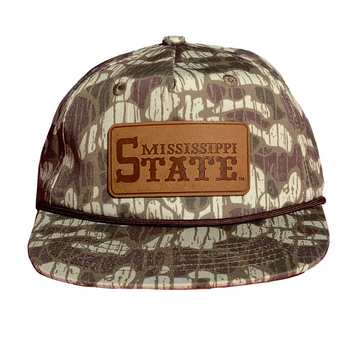 Msu Camo Ms State Leather Patch Rope Hat
