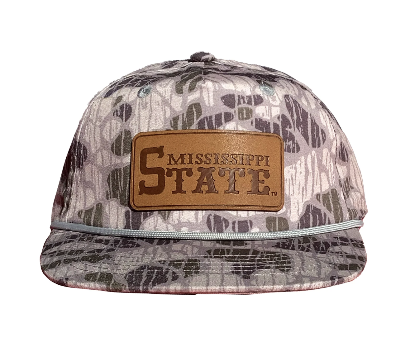 Msu Camo Ms State Leather Patch Rope Hat