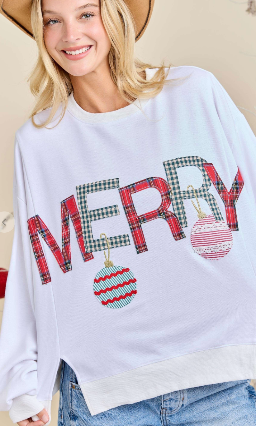 Merry Christmas Holiday Pullover