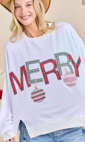 Merry Christmas Holiday Pullover