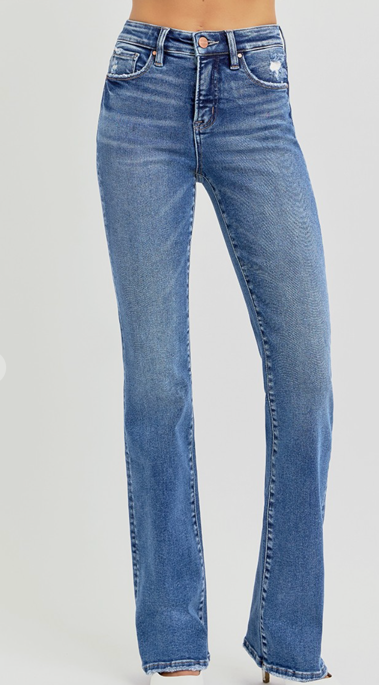 Tummy Control High Rise Straight Jeans