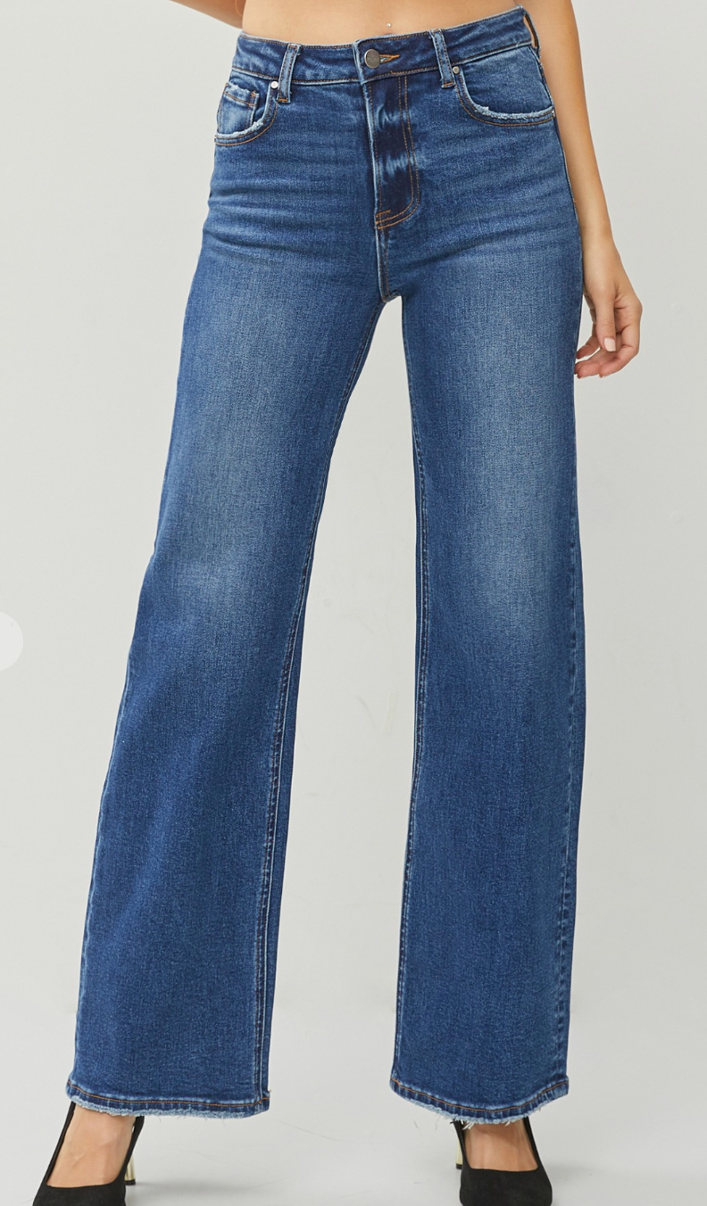 High Rise Straight Jeans