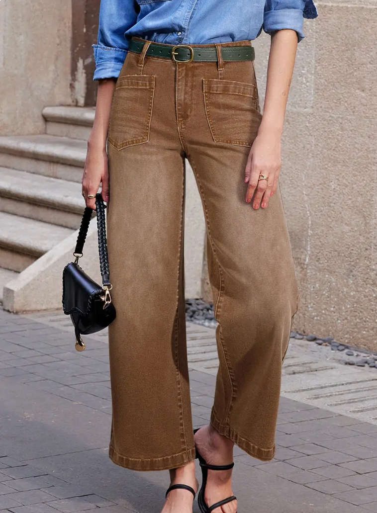 Brown Patch Pocket Jean