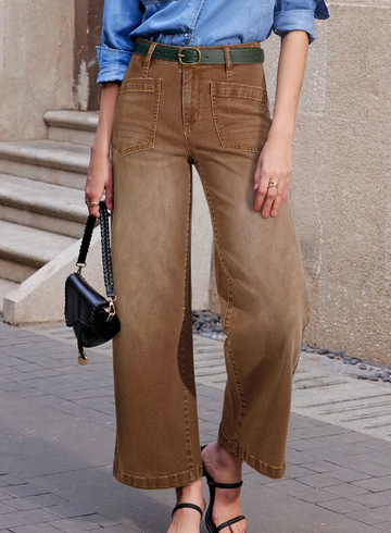 Brown Patch Pocket Jean