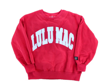 LuLu Mac Sweatshirt | Red/White