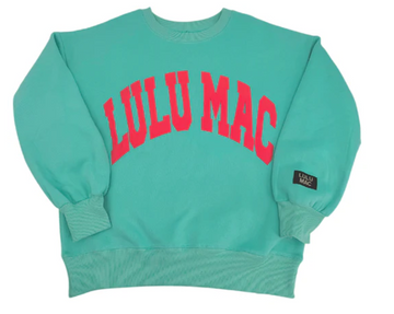 LuLu Mac Sweatshirt | Mint/Coral