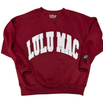 LuLu Mac Sweatshirt | Maroon/White
