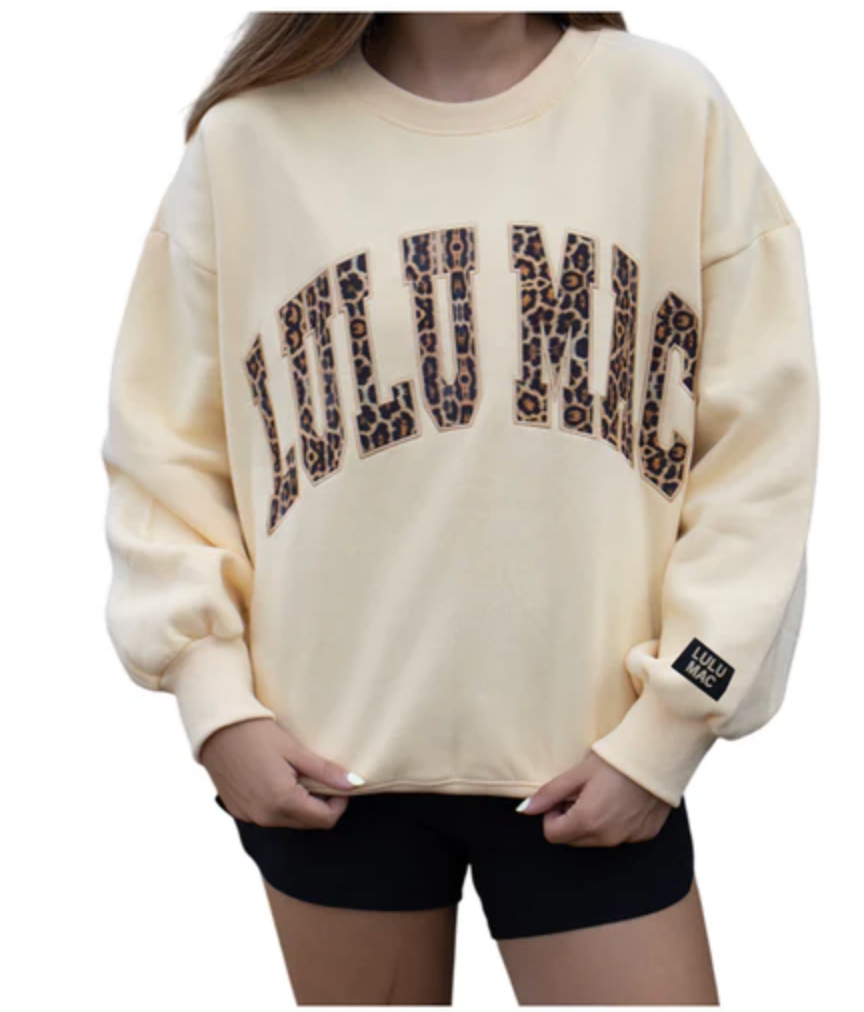 LuLu Mac Sweatshirt | Butter/Leopard