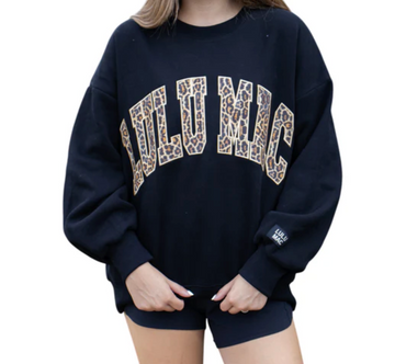 LuLu Mac Sweatshirt | Black/Leopard