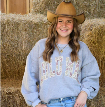 LuLu Mac Sweatshirt | Grey/Camo