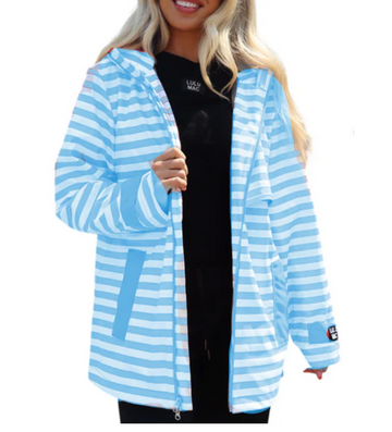 LuLu Mac Darby Raincoat | Blue/White