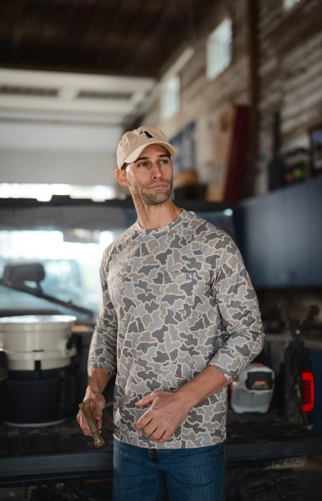 Heather-Blend Crew Shirt