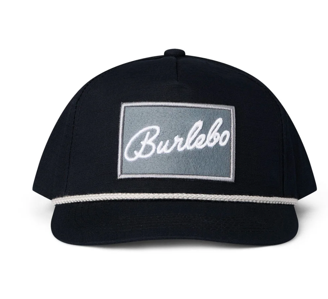 Cap - BURLEBO Grey Patch - Black