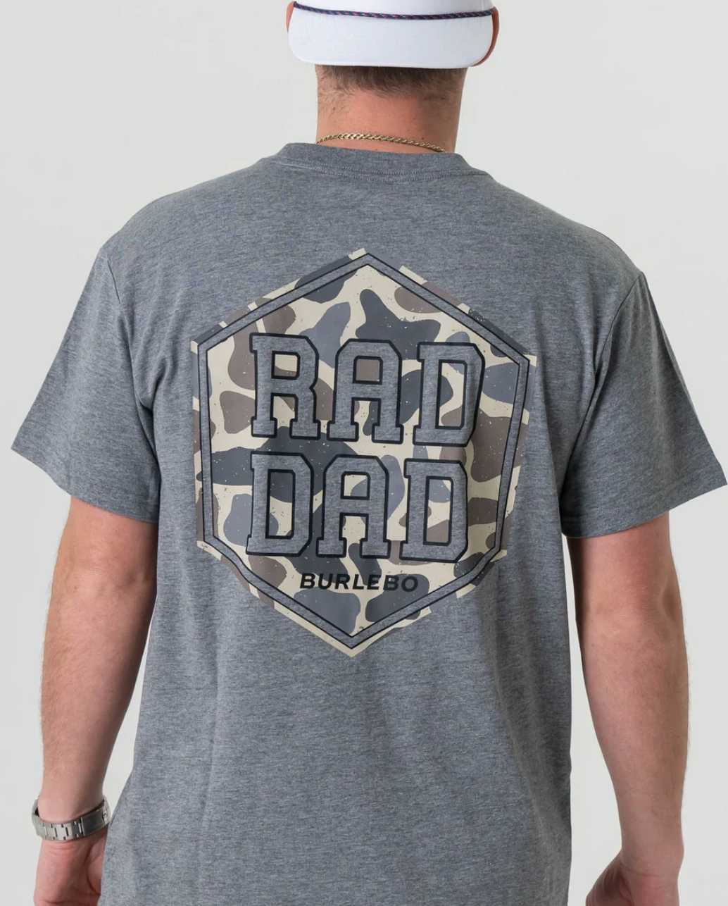 Rad Dad Deer Camo - Dark Heather Grey
